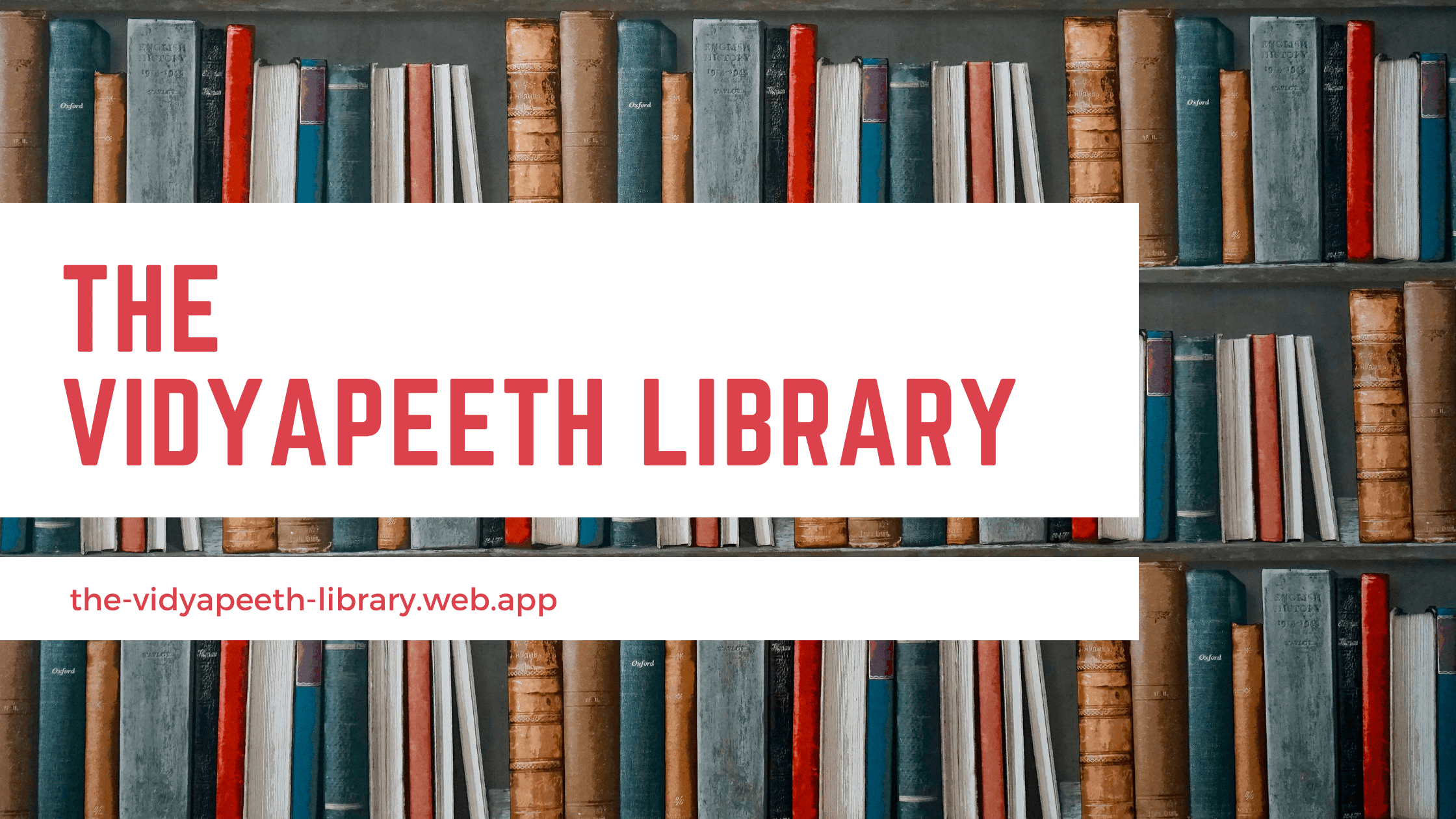 Building of The Vidyapeeth Library Web Project