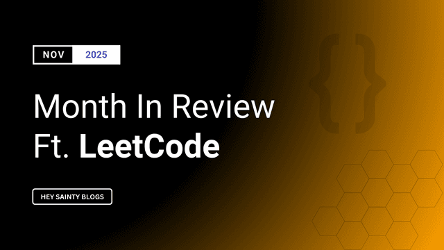 LeetCode and DSA Journey For November 2025